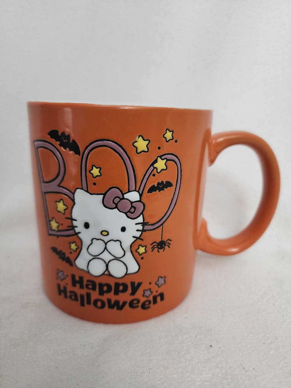 Hello Kitty Orange "Happy Halloween" Ceramic Mug